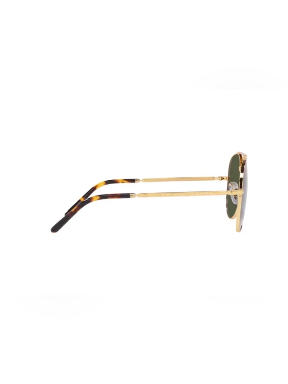 Ray-Ban Gold Frame Aviator Sunglasses with Green Lenses unisex BNWOT